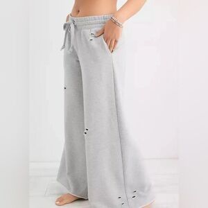 Aerie Skater Wide Leg Sweatpants